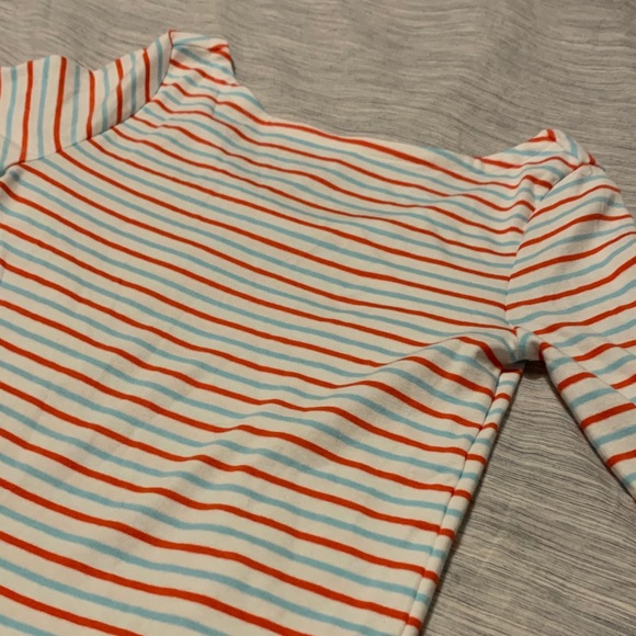 GAP Red White Blue Striped Boatneck T-Shirt Small - Picture 1 of 4